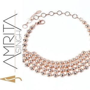 Amrita Singh rose gold Kinari choker or collar